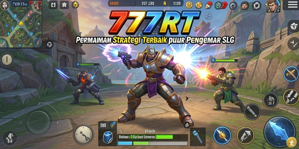 Tangkapan layar gameplay yang menunjukkan pertempuran mendebarkan dalam 777RT.