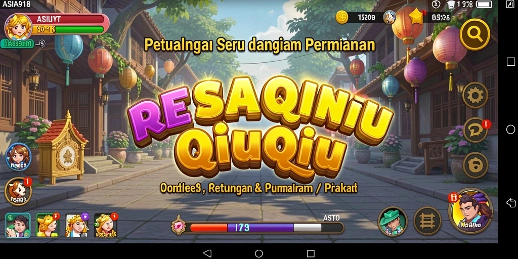 Screenshot gameplay QiuQiu ASIA918 yang seru dan penuh strategi.