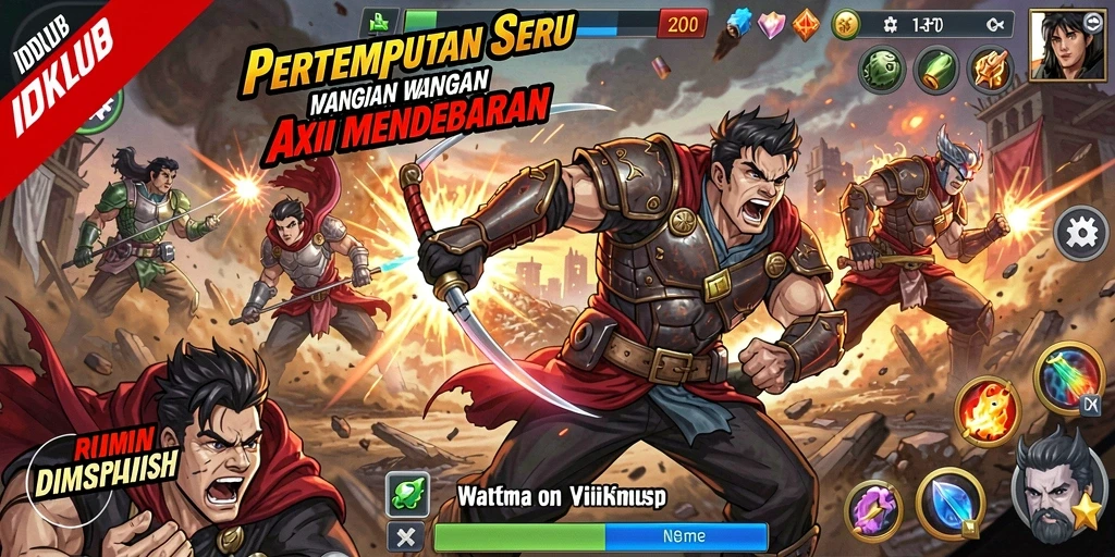 Tampilan menarik gameplay <strong>IDKLUB</strong> dengan aksi mendebarkan.