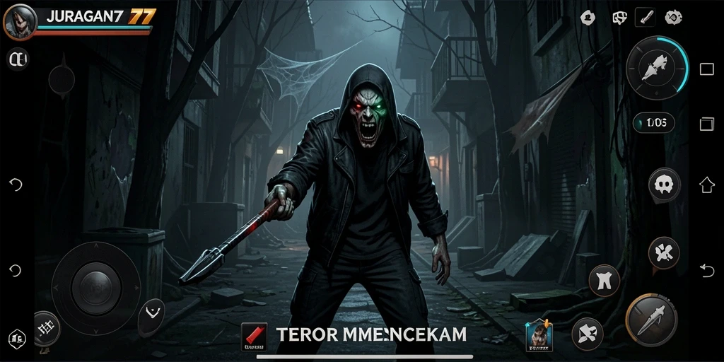 Gameplay menyeramkan dari JURAGAN77 yang penuh ketegangan.