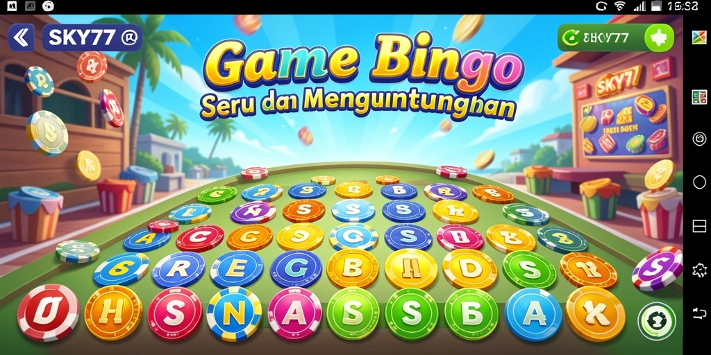 Tampilan gameplay seru dalam SKY77 dengan berbagai variasi Bingo.